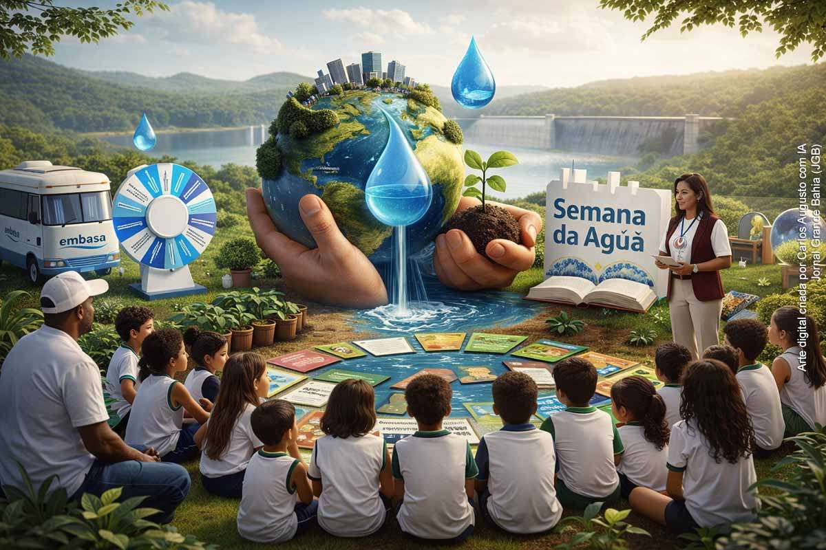 A Embasa promove entre 14 e 23 de março ações educativas em Feira de Santana e Santo Estevão como parte da programação da Semana da Água, alusiva ao Dia Mundial da Água, celebrado em 22 de março. A agenda inclui palestras em escolas, expedições ambientais, oficinas de plantio, blitz educativas e doação de mudas. As atividades buscam ampliar a conscientização sobre uso responsável da água, preservação ambiental e a importância do saneamento.