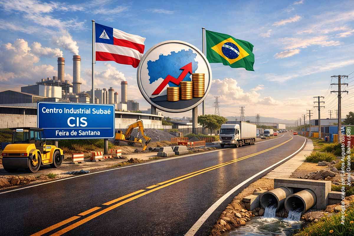 O Governo da Bahia anunciou na segunda-feira (02/03/2026) a conclusão da primeira etapa da requalificação do Centro Industrial Subaé (CIS), em Feira de Santana. Com investimento de R$ 20,8 milhões, as obras incluíram recapeamento asfáltico de 5,8 km, melhorias no sistema viário da Avenida Sudene, drenagem pluvial e recuperação de meio-fio. A intervenção busca melhorar a logística do distrito industrial e fortalecer a competitividade econômica do principal polo produtivo do interior baiano.