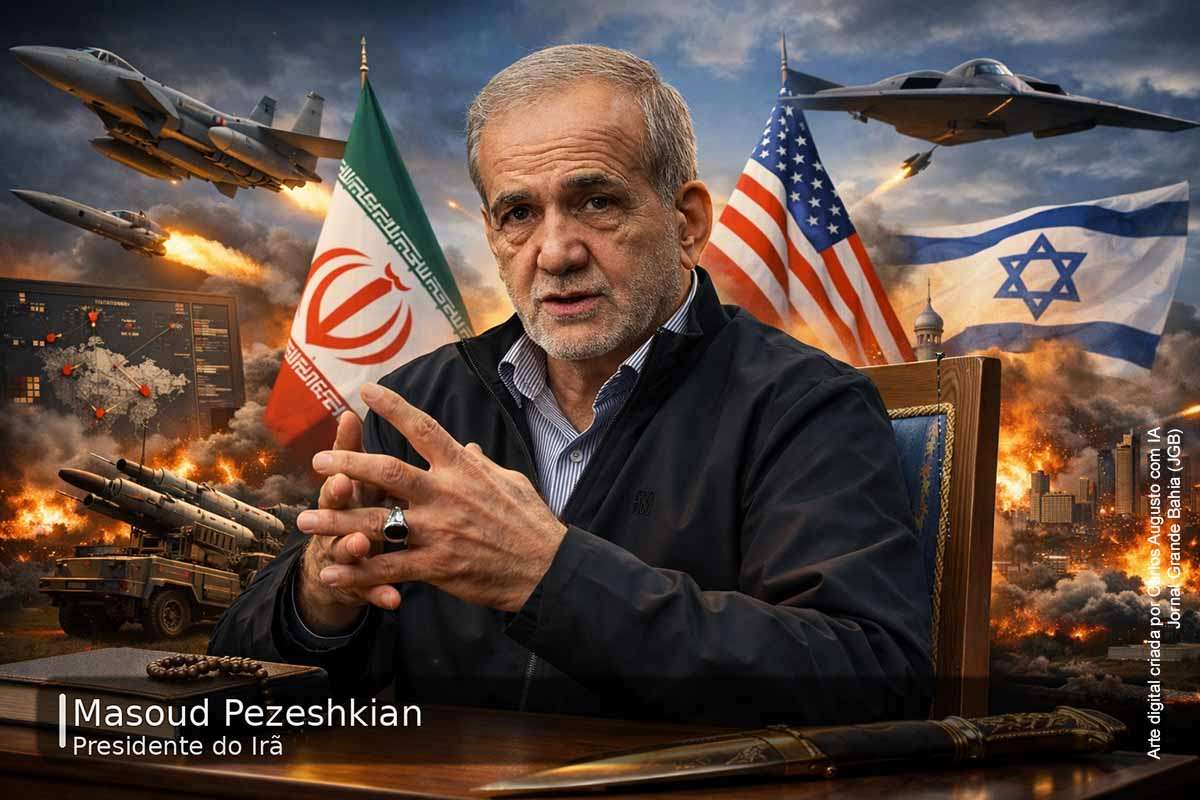O presidente do Irã, Masoud Pezeshkian, confirmou em pronunciamento televisionado no domingo (01/03/2026) que está vivo após ataques militares conduzidos por Israel com apoio dos Estados Unidos contra o território iraniano. Ele afirmou que o país responderá de forma contundente aos adversários e convocou unidade nacional. O governo também informou que o Conselho de Liderança iniciou suas atividades para conduzir o processo político durante a sucessão do líder supremo.
