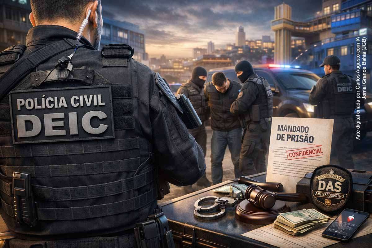 A Polícia Civil da Bahia deflagrou, nesta terça-feira (03/03/2026), a Operação Lex Ultima em Salvador, com o cumprimento de mais de dez mandados judiciais contra grupo investigado por extorsão mediante sequestro. A ação é conduzida pelo DEIC e pela Delegacia Antissequestro, com participação de cerca de 60 policiais civis. A investigação apura crimes registrados em agosto de 2025 e janeiro de 2026. A operação segue em andamento.