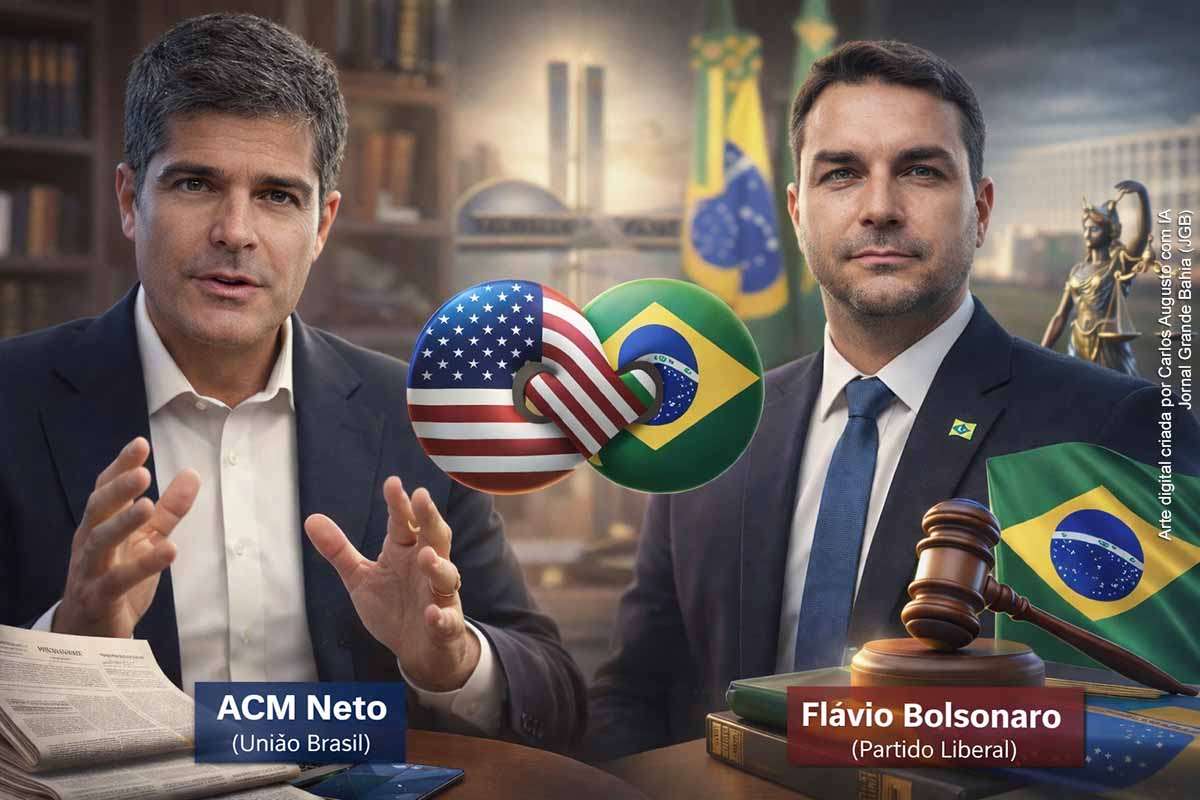 A postura de ACM Neto de não declarar apoio a Flávio Bolsonaro reflete uma estratégia de preservação política diante da polarização nacional e da força do lulismo na Bahia. Embora mantenha diálogo com lideranças conservadoras, o ex-prefeito busca ampliar seu alcance entre eleitores moderados, evitando alinhamento explícito. A ambiguidade, no entanto, intensifica tensões internas na direita, gera desconfiança no eleitorado bolsonarista e expõe riscos à consolidação de uma liderança unificada para 2026.
