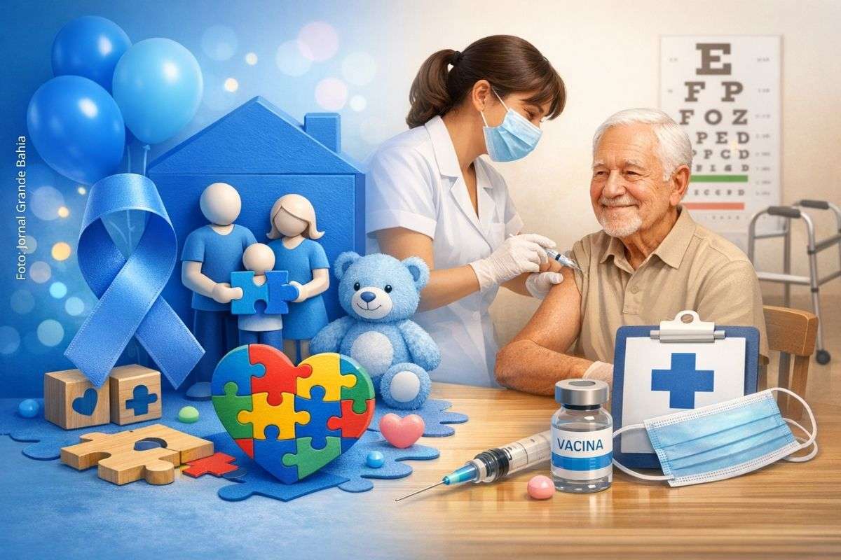 Programações envolveram palestra sobre TEA, inclusão social, rede de apoio e imunização de idosos contra influenza.