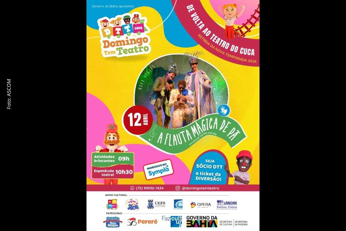 Espetáculo estreia em abril com atividades interativas, acessibilidade em Libras e venda de ingressos online.