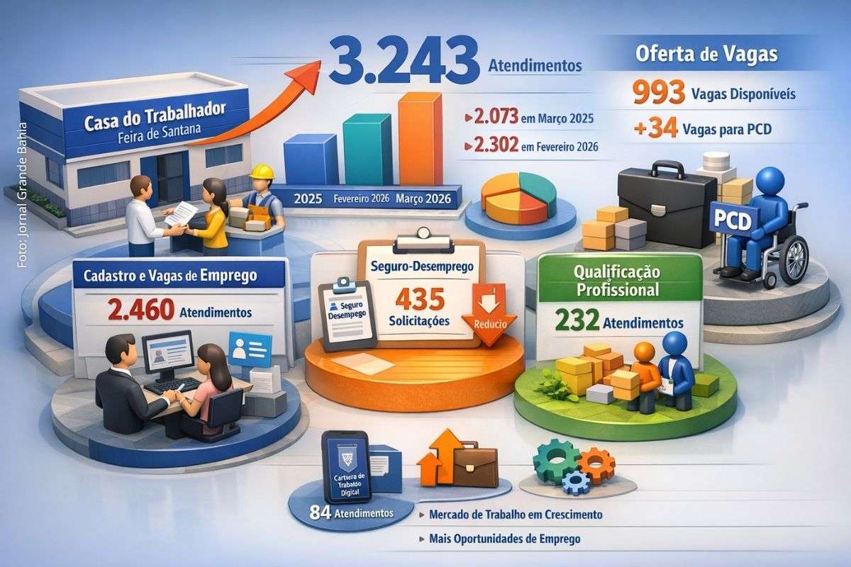 Unidade municipal supera números de 2025, reduz pedidos de seguro-desemprego e reforça intermediação de mão de obra.