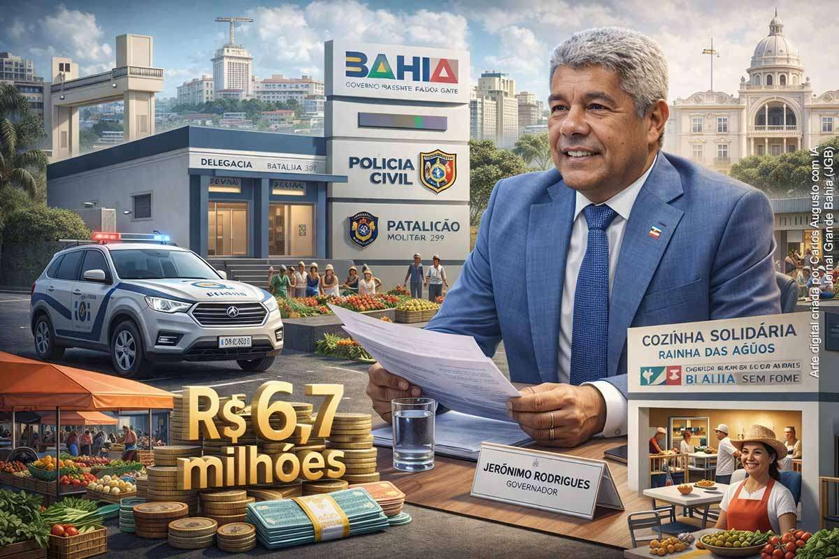 O Governo da Bahia realizou, neste sábado (11/04/2026), entregas simultâneas em Mirangaba e Salvador, com investimentos superiores a R$ 6,7 milhões. As ações incluem nova unidade de segurança pública, mercado municipal, equipamentos para agricultura familiar e uma cozinha solidária. As iniciativas visam fortalecer infraestrutura, economia local e segurança alimentar, dentro de uma estratégia de descentralização e integração de políticas públicas no estado.