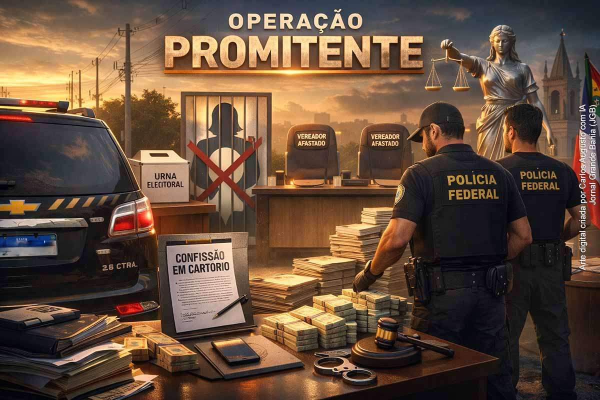 A Polícia Federal deflagrou a Operação Promitente em Juazeiro (BA), investigando um esquema de compra de votos e fraude à cota de gênero. Dois vereadores foram afastados e um dirigente partidário teve suas atividades suspensas. A apuração aponta uso de candidaturas femininas fictícias para obtenção de vantagens eleitorais. Documentos e valores foram apreendidos, e as investigações seguem para identificar novos envolvidos e possíveis desdobramentos criminais.
