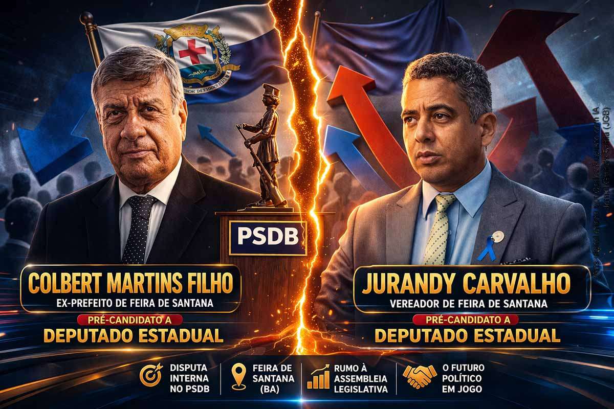 A pré-candidatura de Colbert Martins Filho no PSDB de Feira de Santana reconfigura o cenário interno do partido e pressiona diretamente o espaço político de Jurandy Carvalho. A sobreposição de eleitorados intensifica a disputa por bases tradicionais, exigindo estratégias mais definidas das lideranças. Embora fortaleça o partido em termos competitivos, o movimento também amplia o risco de fragmentação de votos, tornando essencial uma coordenação partidária eficaz para preservar a eficiência eleitoral.