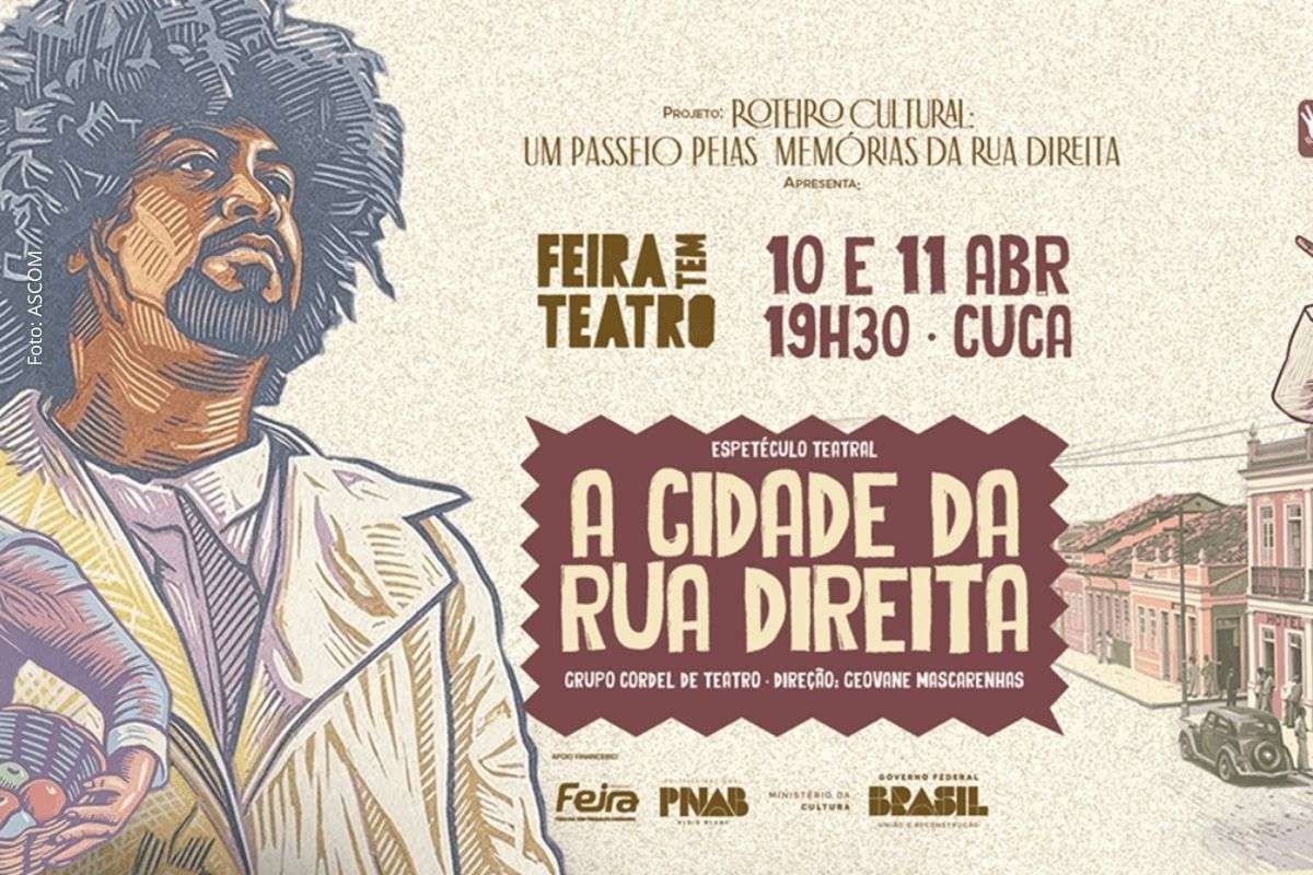 Experiência une caminhada guiada e encenação teatral sobre a memória de Feira de Santana nos anos 1930.