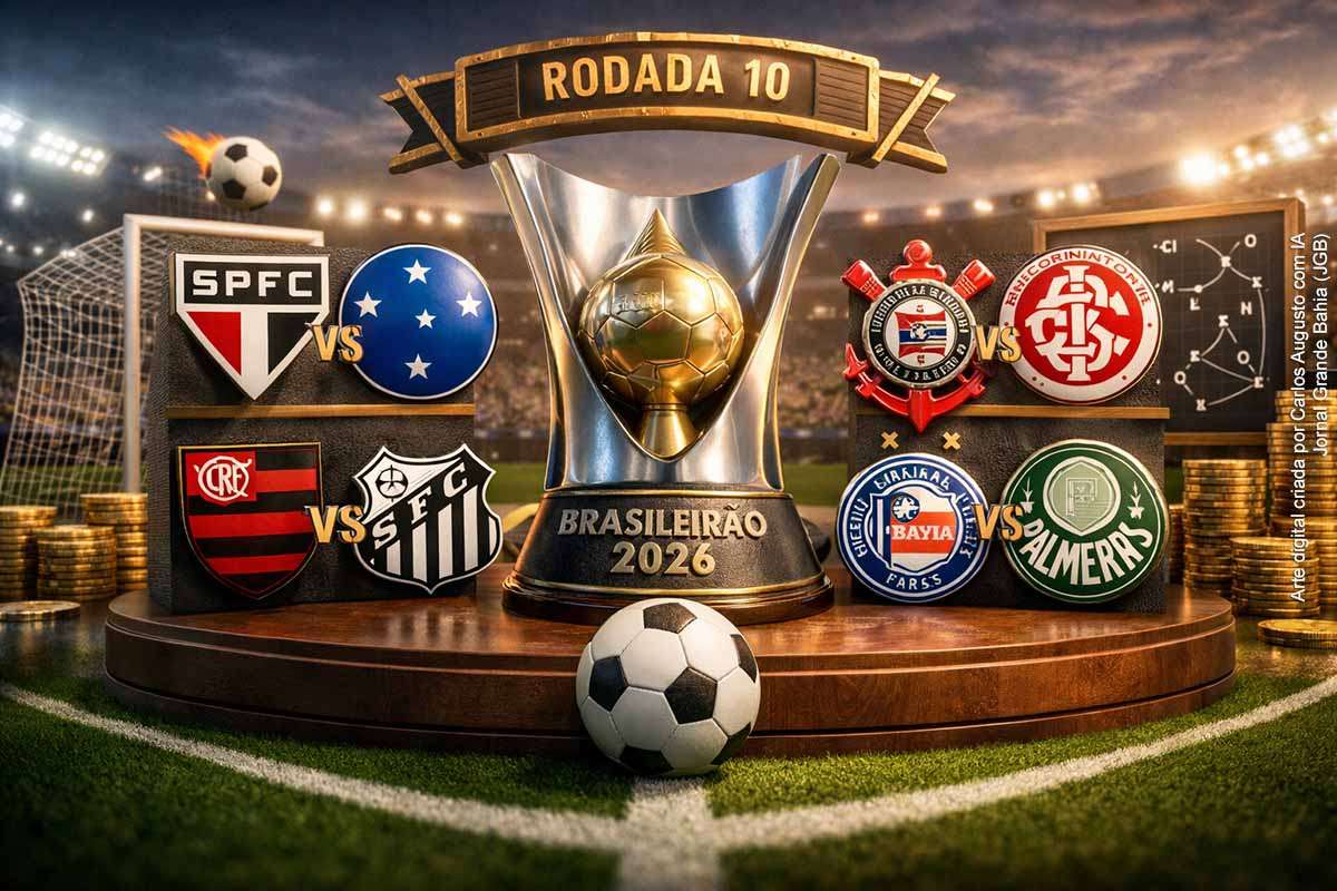 A 10ª rodada do Brasileirão 2026 reúne confrontos marcados por padrões estatísticos distintos, incluindo baixa frequência de empates, alta média de gols e forte equilíbrio entre equipes. São Paulo e Cruzeiro apresentam histórico com vencedores definidos, enquanto Flamengo e Santos protagonizam jogos ofensivos. Corinthians e Internacional mantêm equilíbrio recorrente, e Bahia e Palmeiras alternam domínio recente com placares mínimos.