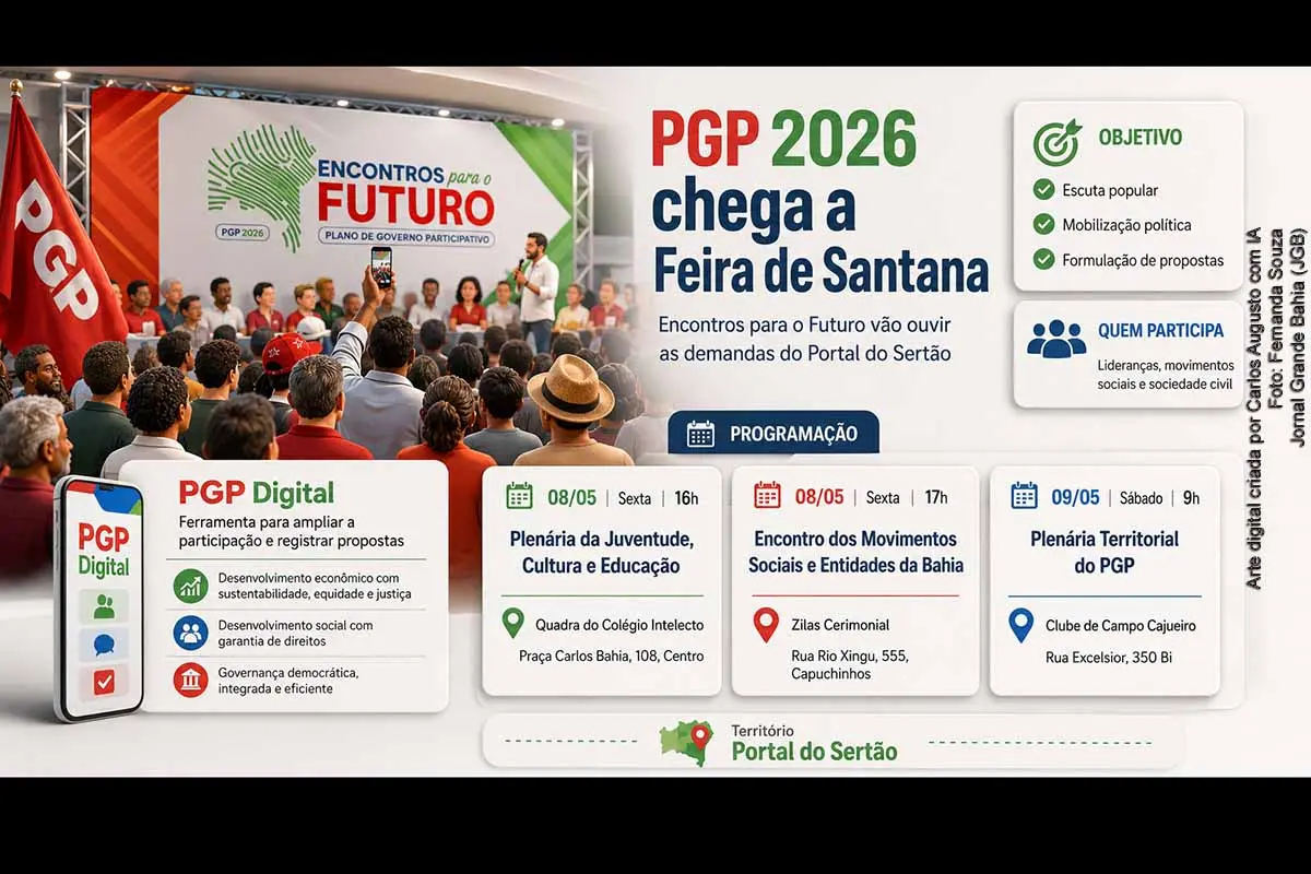 PGP 2026 chega a Feira de Santana com plenárias sobre juventude ...