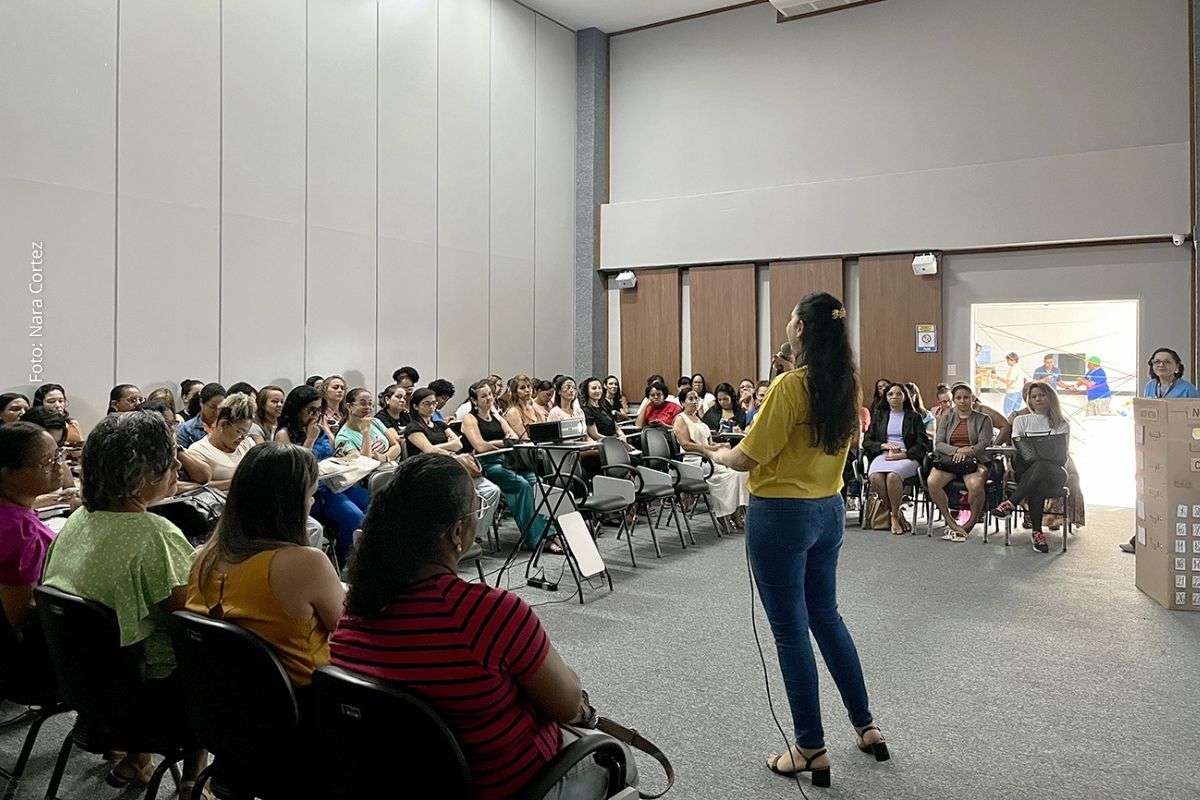 Capacitações realizadas entre 19 e 21 de maio de 2026 envolveram professores da rede municipal e estudantes em ações voltadas à Educação Infantil, Ensino Fundamental e saúde mental.