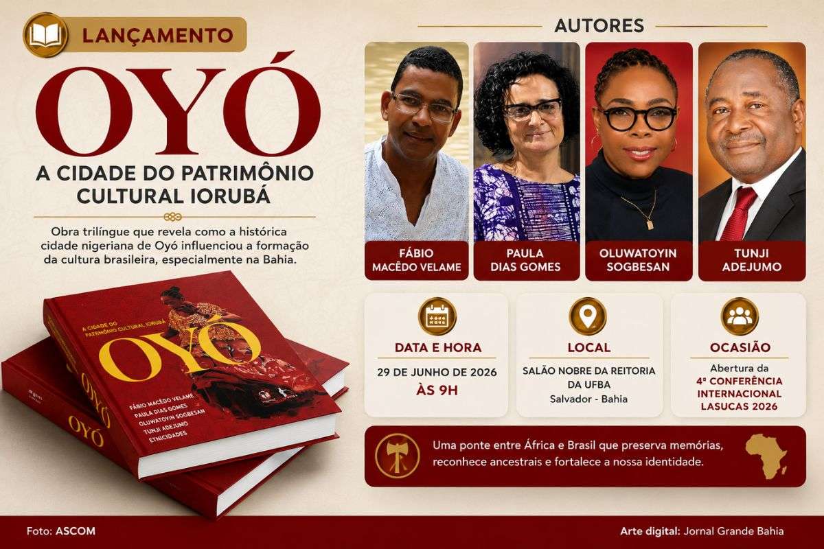 Obra trilíngue documenta o patrimônio cultural de Oyó, na Nigéria, e apresenta conexões históricas entre a civilização iorubá e a formação cultural da Bahia e do Brasil.