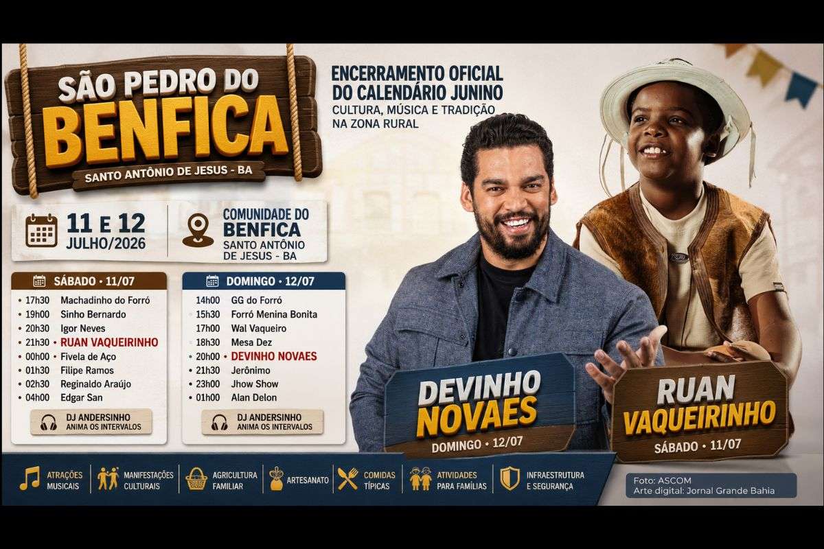 Festejo será realizado na zona rural do município com shows, agricultura familiar, artesanato, gastronomia, atividades culturais e esquema especial de segurança.