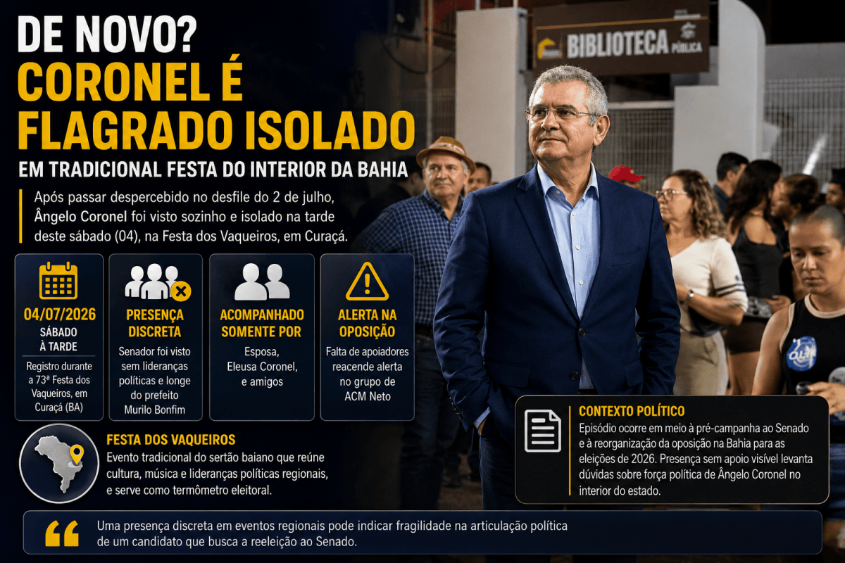 Senador Ângelo Coronel aparece sem lideranças em Festa dos Vaqueiros de ...