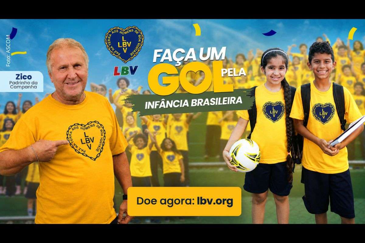 Campanha "Fiz um gol pela infância brasileira!" busca mobilizar doações para manter programas socioeducacionais da instituição e prevê mais de 3,7 milhões de atendimentos até agosto.