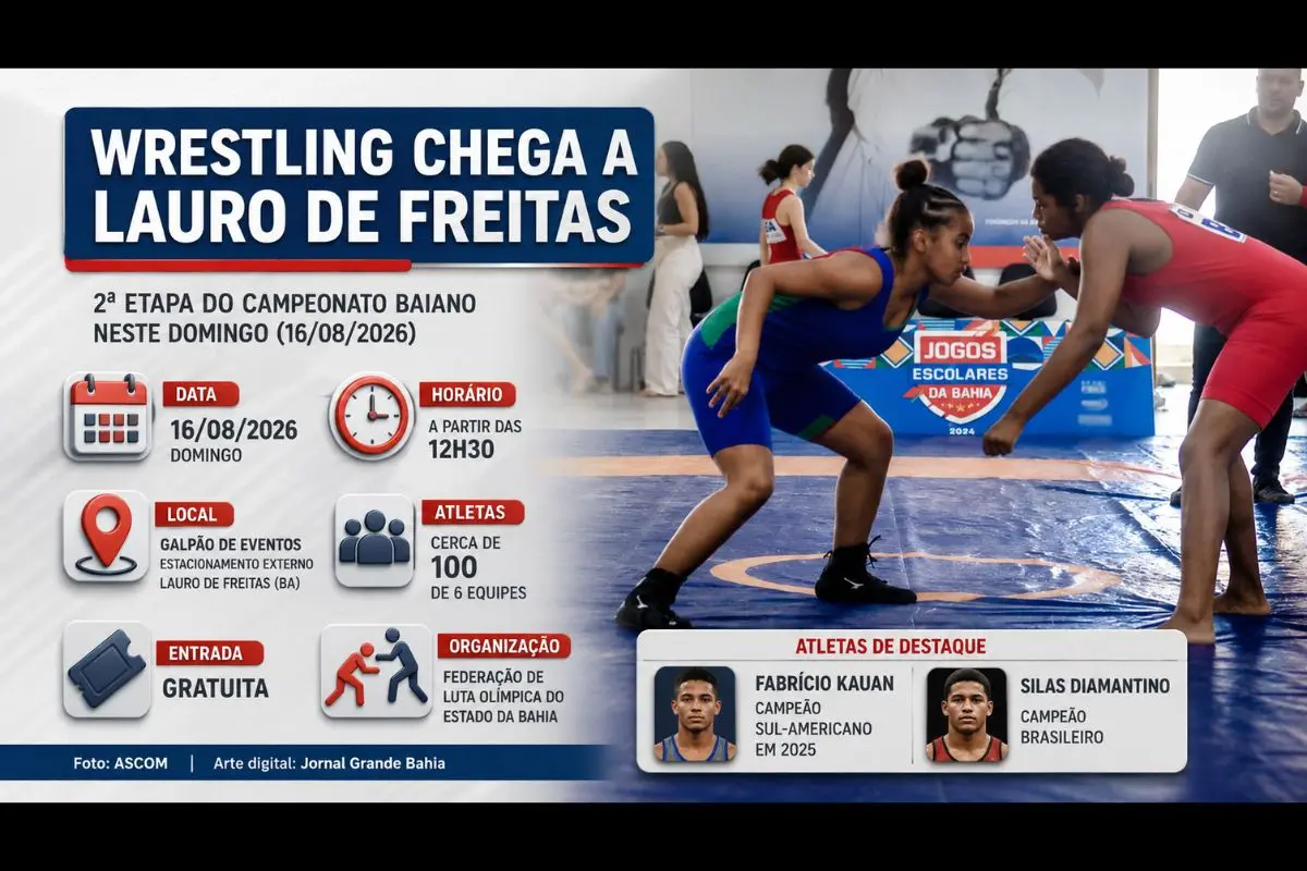 Competição reúne cerca de 100 atletas de seis equipes no Parque Shopping Bahia, com entrada gratuita a partir das 12h30.