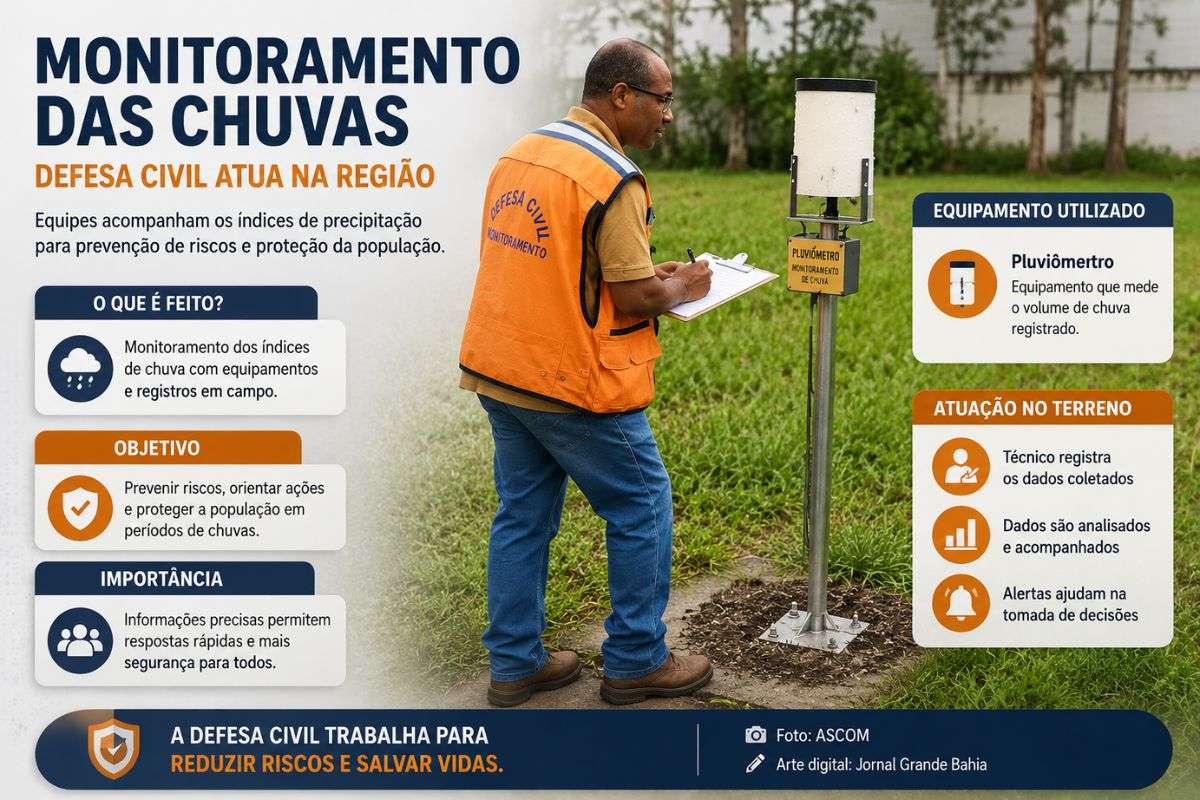 Região deve registrar chuva com maior volume previsto para o último dia do período.