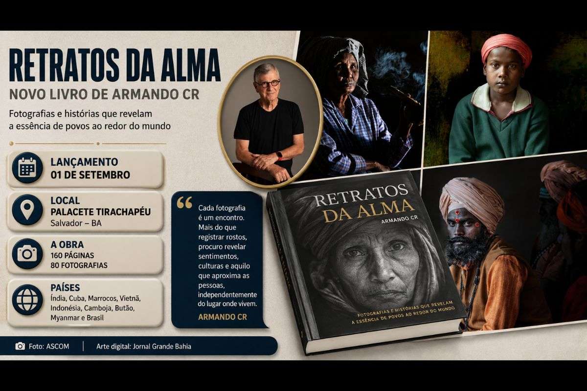 Segundo livro do fotógrafo baiano reúne 160 páginas e registros feitos ao longo de mais de cinco décadas de trajetória.