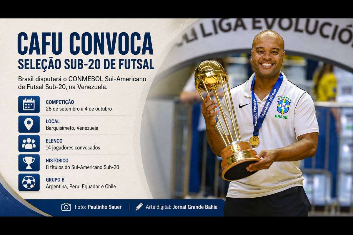 Brasil terá 14 atletas no torneio continental, que será disputado entre 26 de setembro e 4 de outubro, em Barquisimeto.