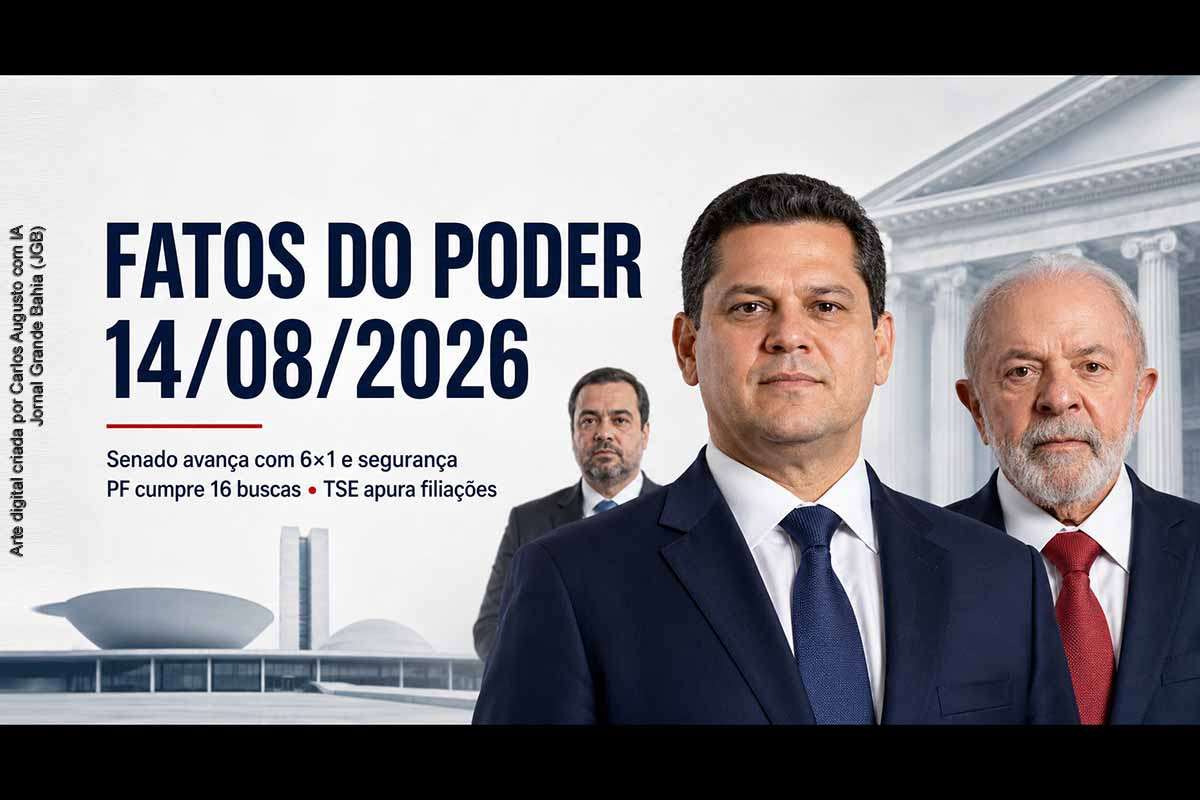 A sexta-feira reuniu decisões no Senado, investigações policiais e disputas eleitorais. Davi Alcolumbre encaminhou as PECs da escala 6×1 e da Segurança Pública; a PF cumpriu 16 mandados na Operação Sem Refino; o TSE apura filiações suspeitas; Lula e Flávio disputam influência sobre 54 vagas do Senado; e o Ministério Público Eleitoral cobrou explicações sobre a atuação da PM no episódio relatado por Fernando Haddad.