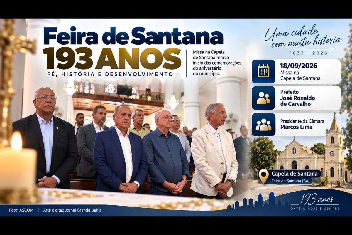 Programação reúne autoridades municipais e atividades religiosas e institucionais; prefeito José Ronaldo de Carvalho destacou a trajetória do município e projetou perspectivas para o bicentenário.