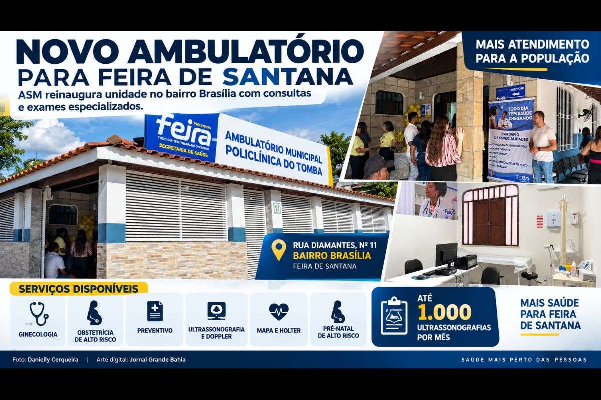 Unidade localizada no bairro Brasília amplia a oferta de serviços da rede municipal e prevê até mil ultrassonografias por mês.