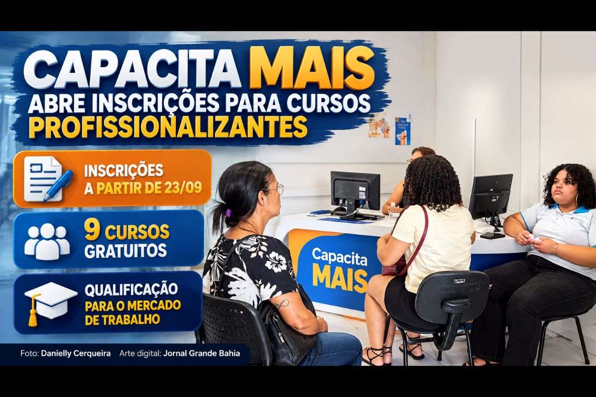 Programa de qualificação profissional registra procura por cursos de gastronomia e corte e costura; Casa do Trabalhador reúne oportunidades para diferentes áreas, incluindo vagas destinadas a pessoas com deficiência.