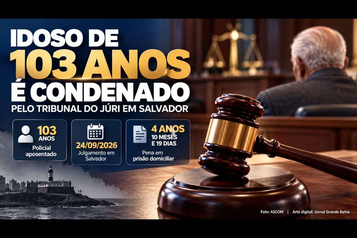 Policial aposentado foi condenado a 4 anos, 10 meses e 19 dias de reclusão por morte ocorrida em 2021; Justiça determinou cumprimento em prisão domiciliar humanitária devido à idade.