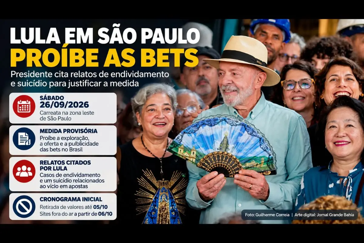 Presidente afirmou que medida provisória busca impedir o uso de recursos das famílias em apostas; entidades do setor contestam a decisão e defendem alternativas à proibição.