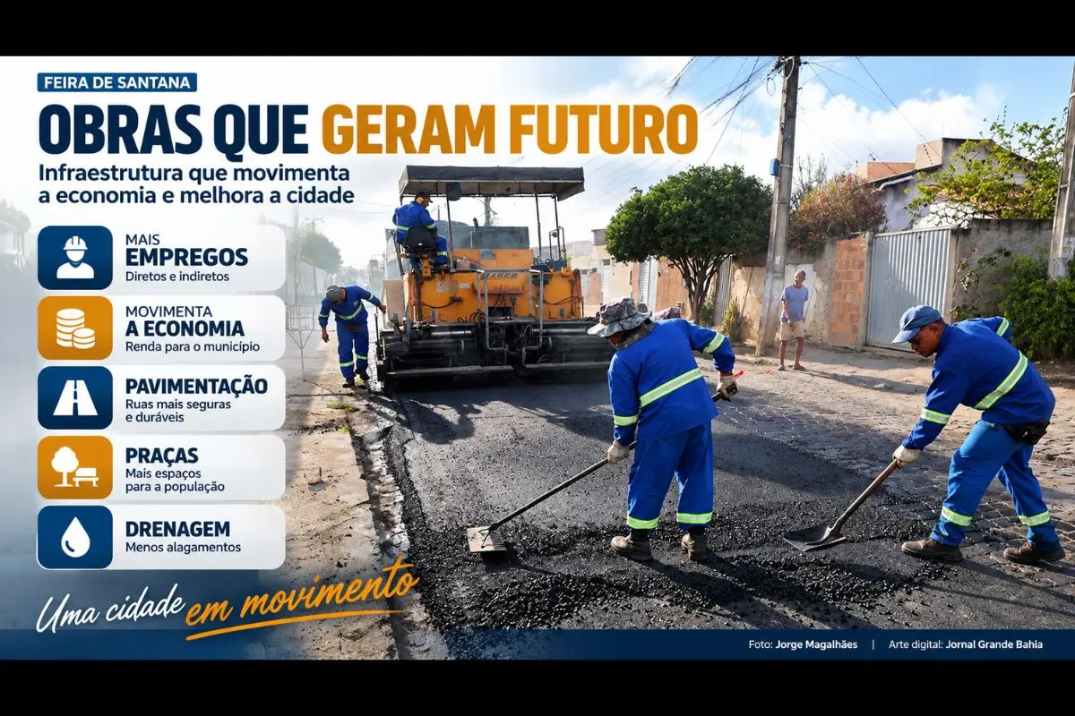 Intervenções em bairros e distritos incluem drenagem, reforma de praças e pavimentação de ruas com aplicação de recursos públicos.