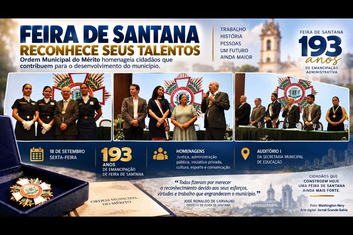 Solenidade da Ordem Municipal do Mérito reconheceu trajetórias nas áreas de Justiça, administração pública, iniciativa privada, cultura, esporte e comunicação.