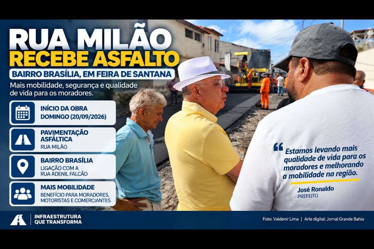 Obra busca melhorar a mobilidade urbana, facilitar o acesso à Rua Adenil Falcão e atender demanda de moradores e comerciantes da região.