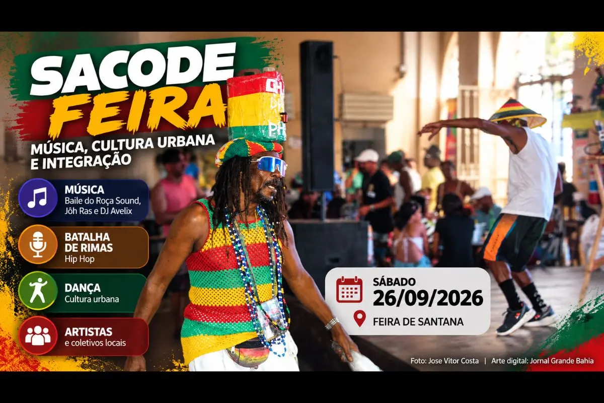 Evento realizado em 26 de setembro reuniu artistas, coletivos e participantes em programação voltada à cultura urbana e às manifestações culturais de Feira de Santana.