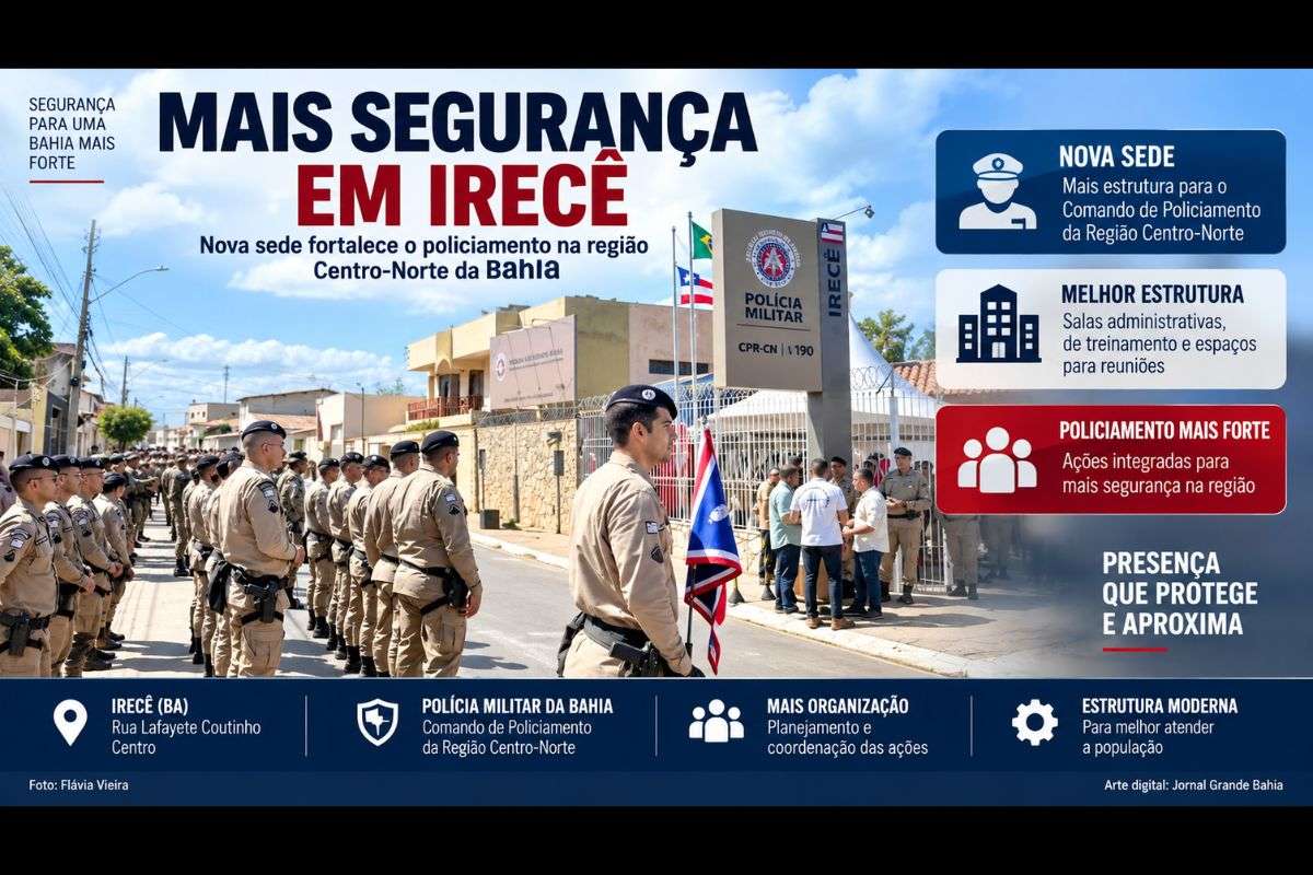 Medidas anunciadas em Irecê, Medeiros Neto e Ibirapuã envolvem novas estruturas de segurança e R$ 126,4 milhões em investimentos em pavimentação.