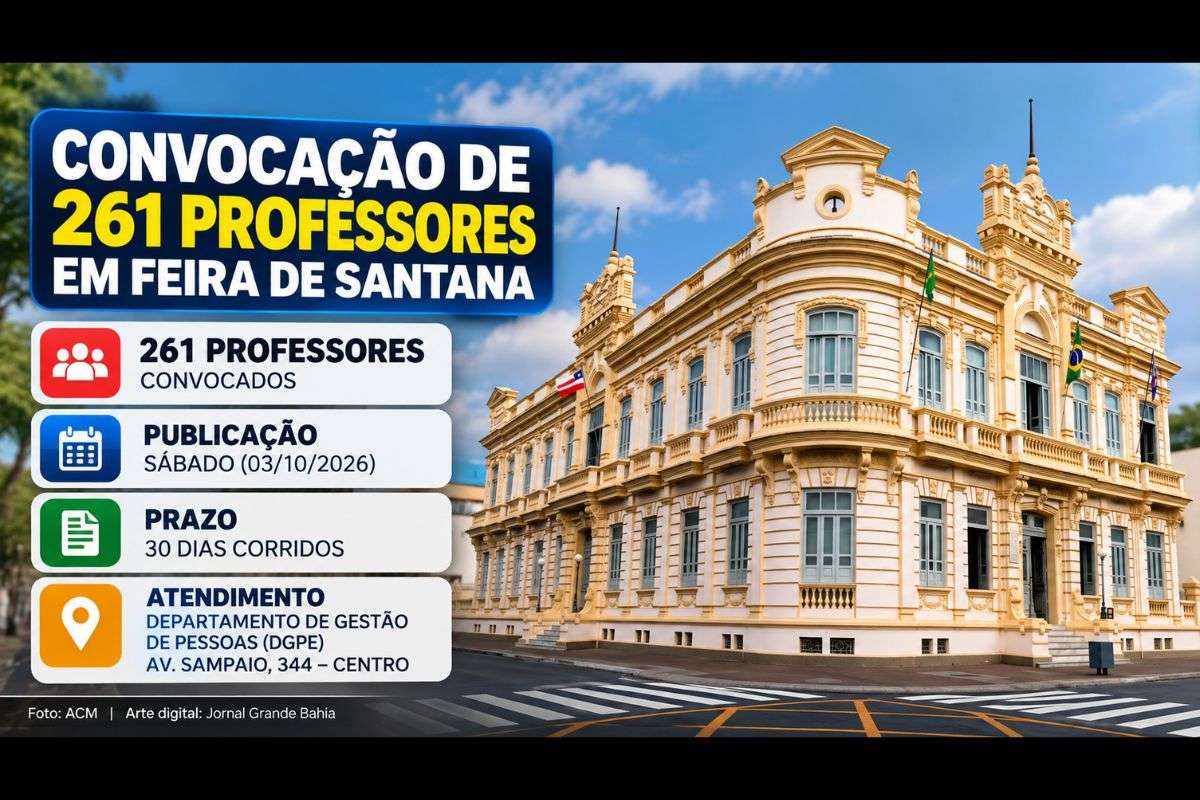 Convocados devem apresentar documentos e exames laboratoriais no prazo de 30 dias corridos antes da nomeação para o serviço público municipal.