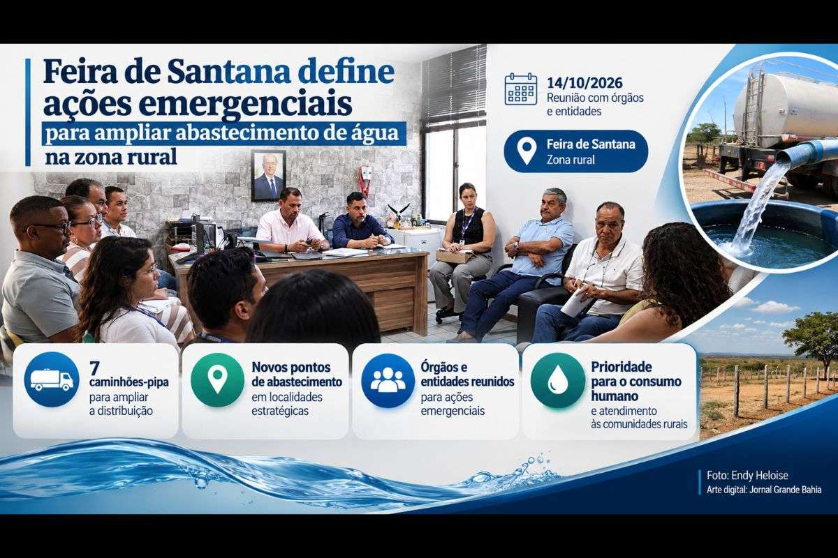 Reunião coordenada pela Seagri discutiu o uso de sete caminhões-pipa, a criação de novos pontos de abastecimento e o planejamento de medidas emergenciais para atender às comunidades rurais.