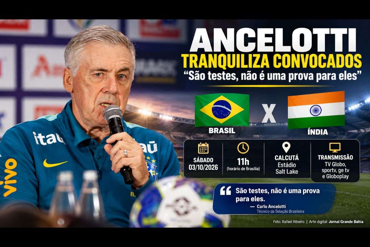 Seleção Brasileira encerra a Super Data FIFA em Calcutá, com estreia histórica diante da Índia e participação de Marquinhos e Vinicius Jr.