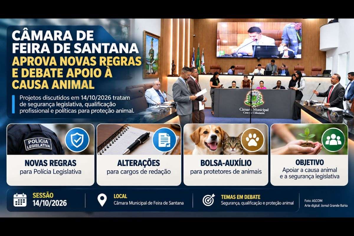 Projetos e propostas discutidos envolvem critérios para servidores legislativos, qualificação profissional e políticas públicas para proteção animal no município.