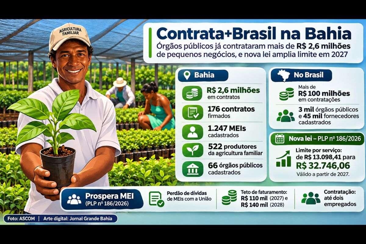 Plataforma federal já viabilizou 176 contratos na Bahia e mais de R$ 100 milhões em todo o país.