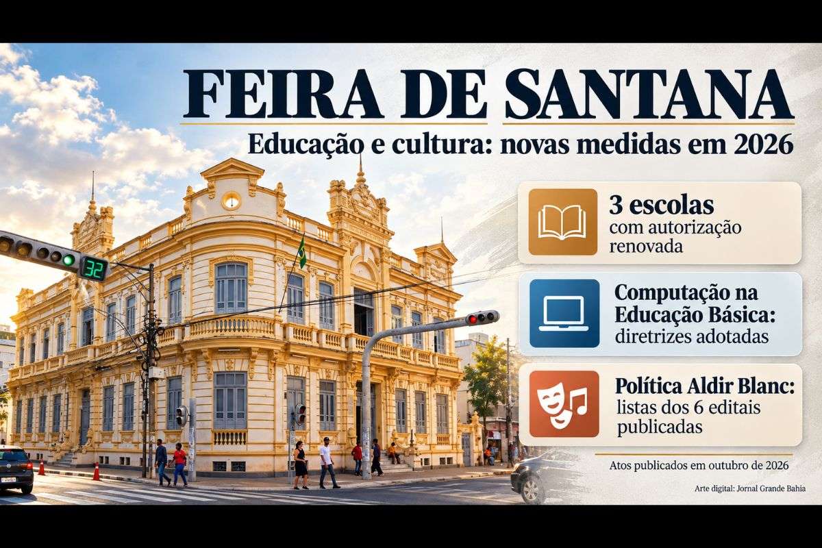 Resoluções do Conselho Municipal de Educação atualizam regras para unidades de ensino, enquanto Prefeitura publica situação de propostas culturais e resultado definitivo de heteroidentificação.