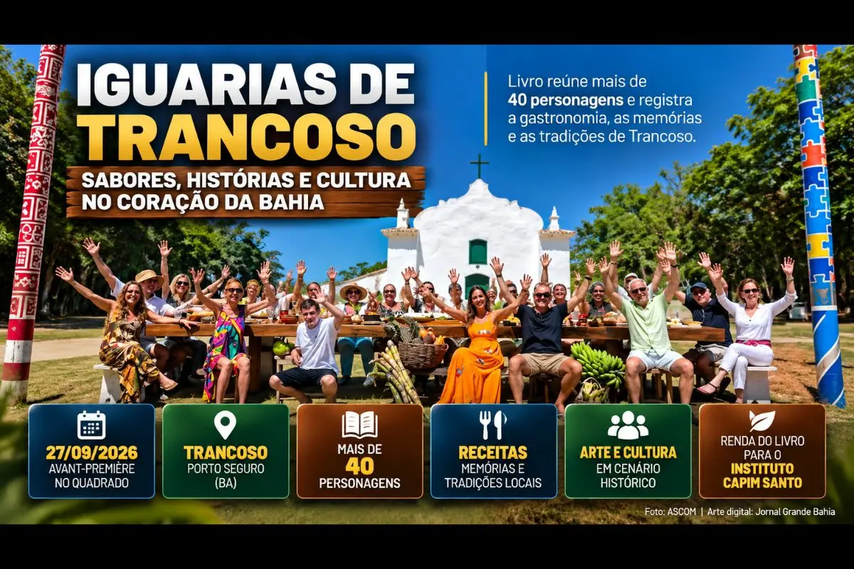 Livro de Morena Leite, Alexandra Forbes e João Farkas reúne mais de 40 personagens e registra receitas, histórias e tradições gastronômicas de Trancoso.