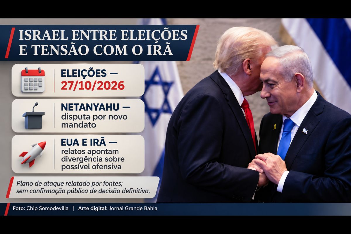 Disputa eleitoral israelense ocorre em meio às tensões com Teerã, à pressão sobre Benjamin Netanyahu após a guerra e às negociações estratégicas com Washington.