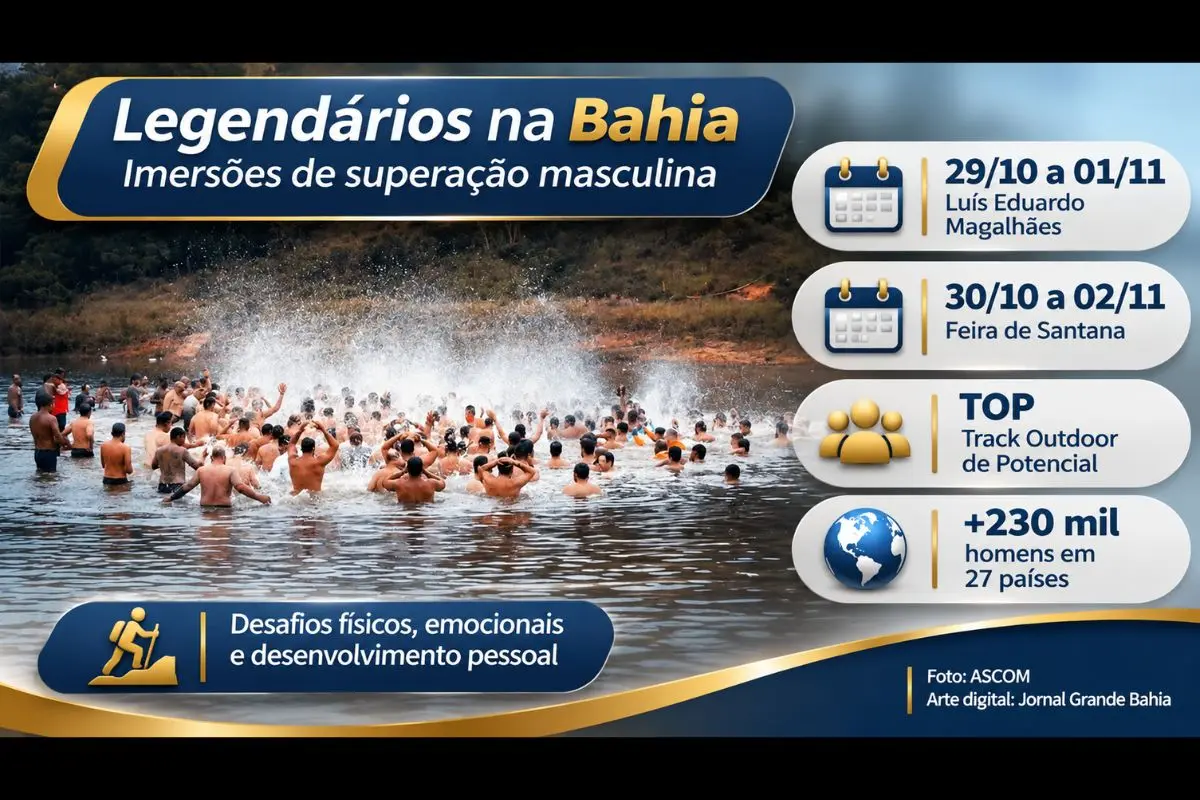 Movimento internacional realiza experiências ao ar livre na Bahia entre 29 de outubro e 2 de novembro de 2026, com atividades voltadas ao autoconhecimento, à disciplina, aos vínculos familiares e ao desenvolvimento pessoal.