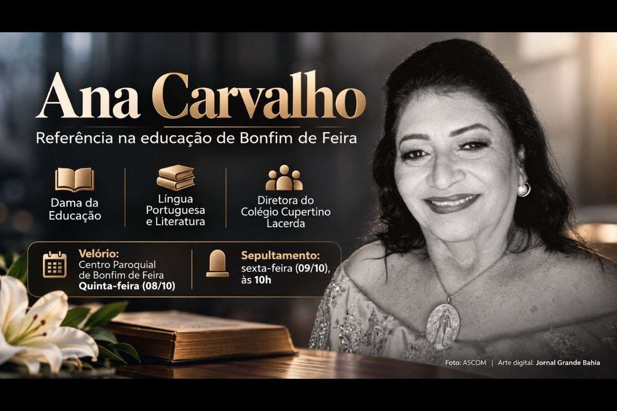 Professora de Língua Portuguesa e Literatura, Ana Carvalho dirigiu o Colégio Cupertino Lacerda e contribuiu para a formação de gerações de estudantes.