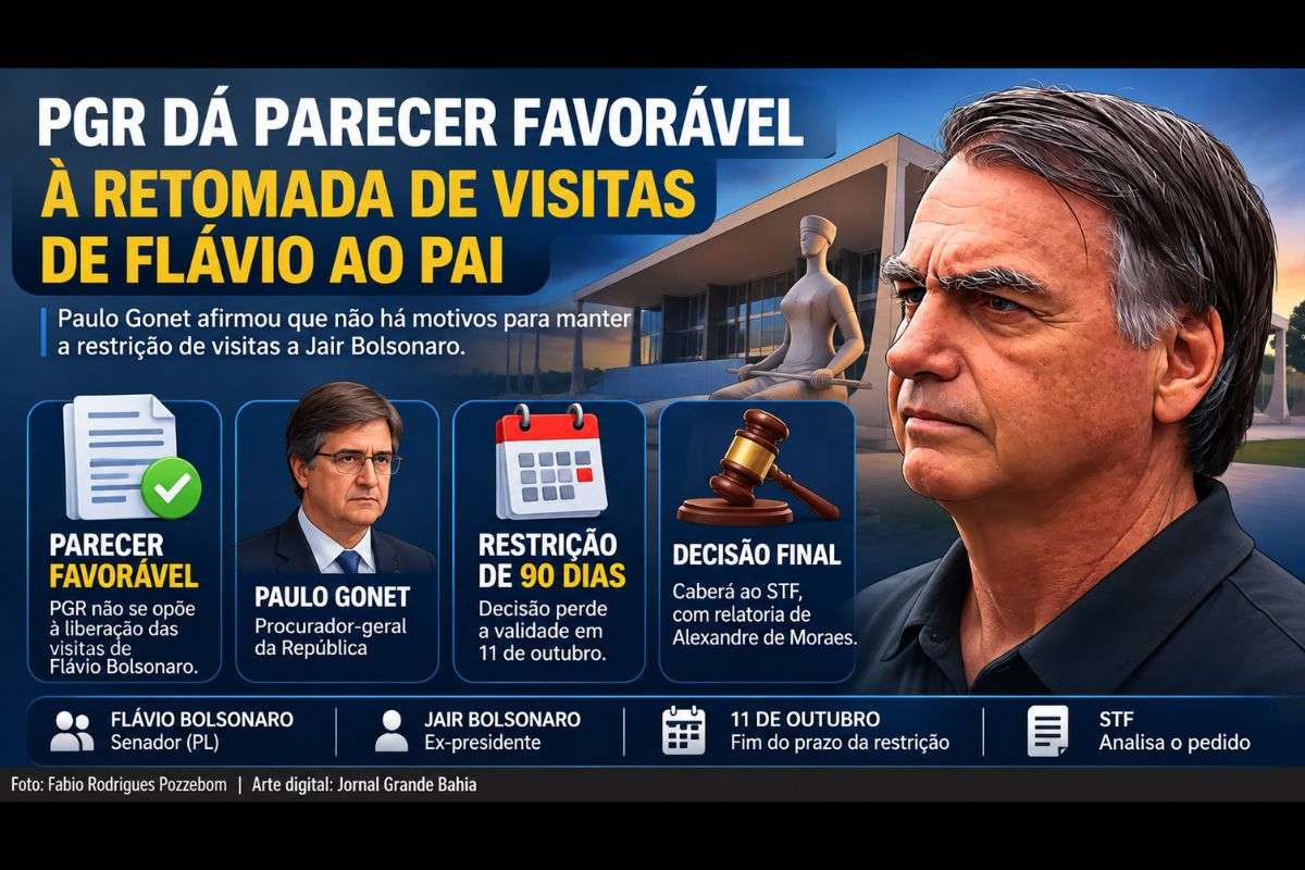 Paulo Gonet avaliou que não há fatos novos que justifiquem a manutenção da restrição; decisão sobre a retomada das visitas cabe ao STF.