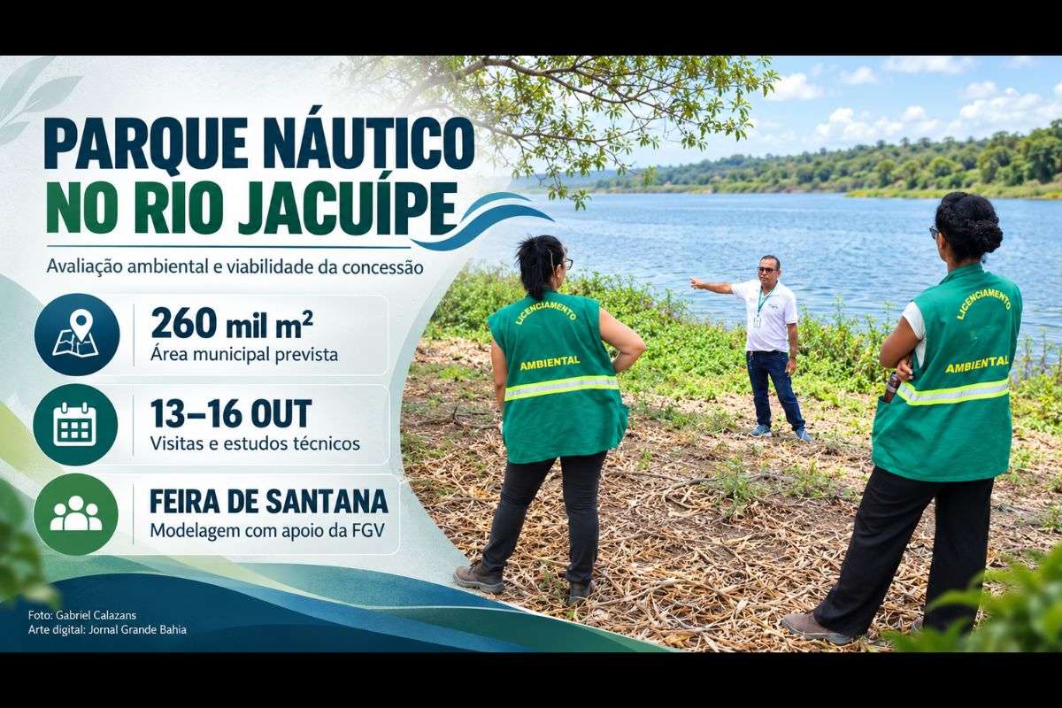 Visita técnica realizada em 14 de outubro integra os estudos para definir a viabilidade e as condições de concessão do futuro complexo de lazer, turismo, esportes e eventos.