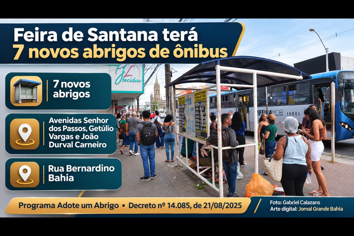 Iniciativa regulamentada em agosto de 2025 prevê a participação de empresas e cidadãos na modernização dos pontos de ônibus, com foco em conforto, acessibilidade e segurança dos passageiros.