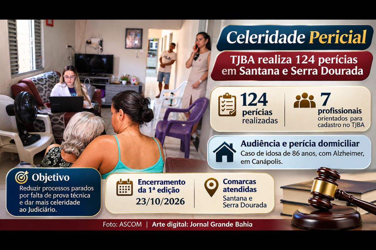 Projeto Celeridade Pericial encerrou a primeira edição com atendimento nas duas comarcas, cadastro de novos peritos e realização de audiência domiciliar para agilizar processo de curatela de uma idosa.