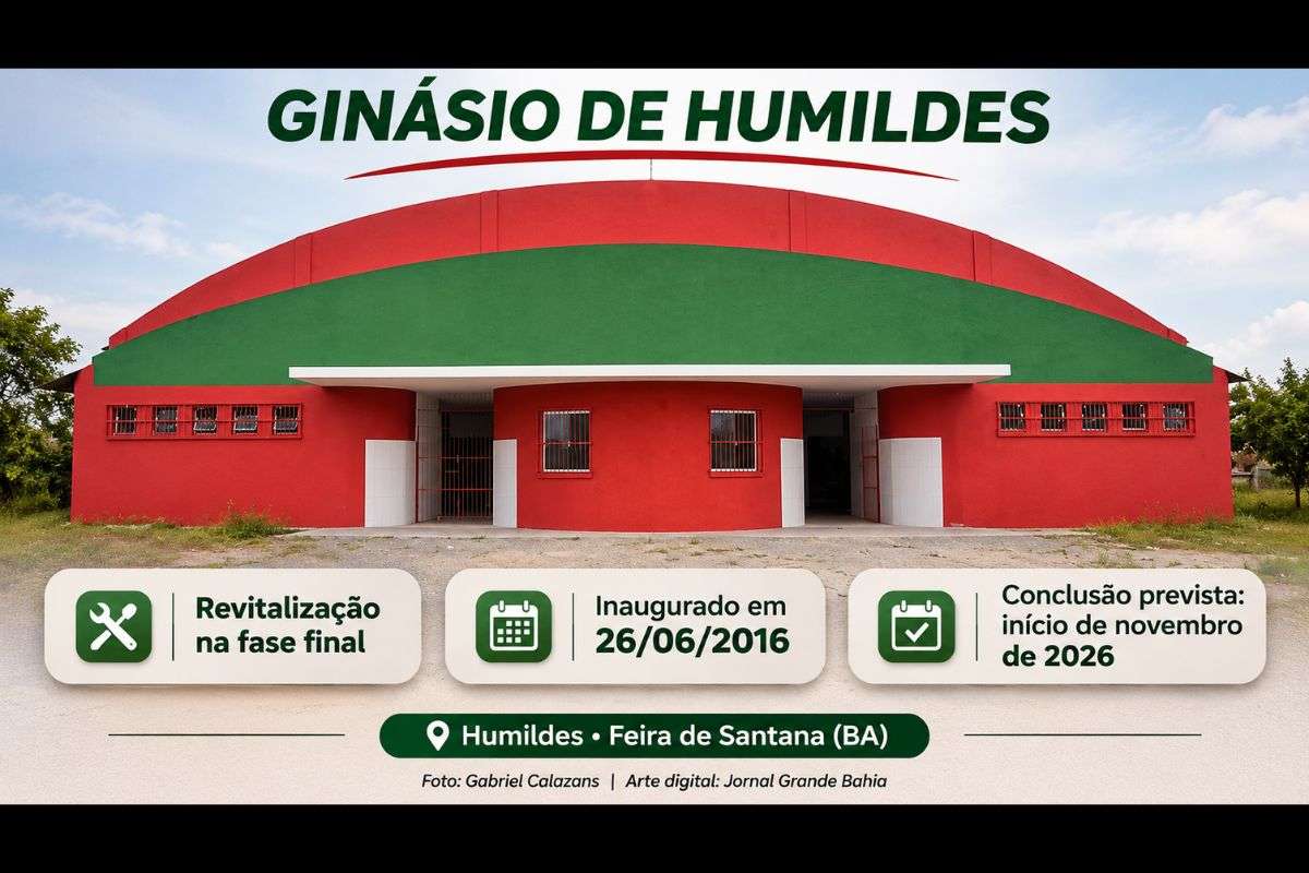 Obras no Ginásio Municipal Antônio José Cerqueira incluem recuperação das instalações, reforma da quadra e pintura geral.