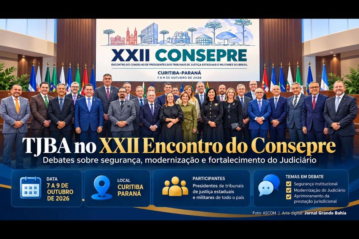 Presidente do Tribunal de Justiça da Bahia, desembargador José Edivaldo Rocha Rotondano, acompanha debates nacionais sobre segurança institucional, enfrentamento ao crime organizado e aprimoramento da prestação jurisdicional.